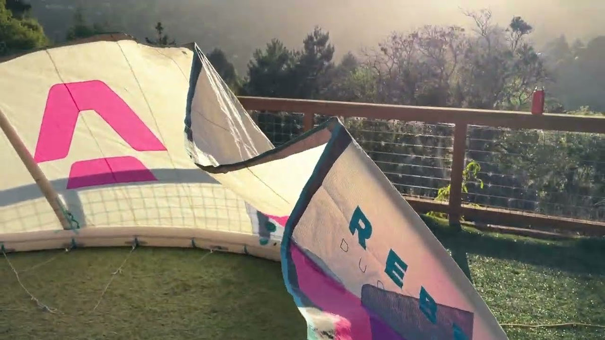 Used 2021 Duotone Rebel 12m demo kite, another angle