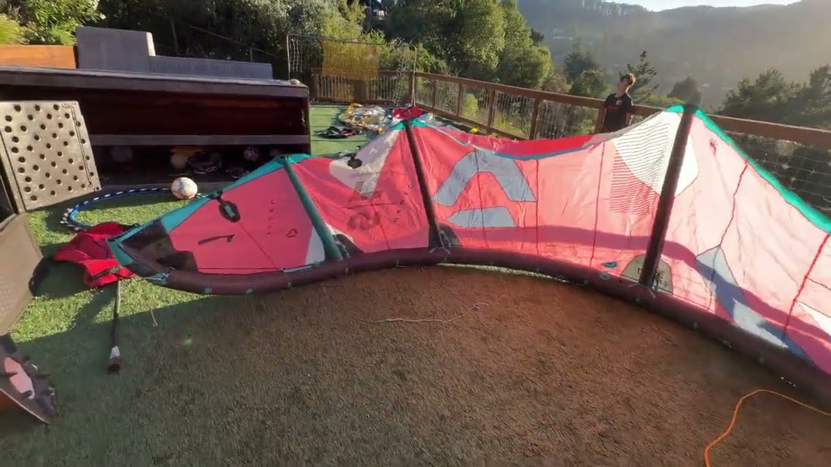 Used 2022 Duotone Rebel SLS 7m demo kite, another angle