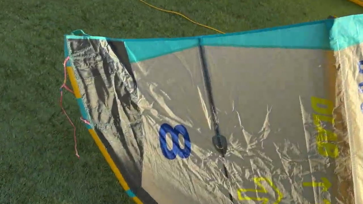 Used 2023 Duotone Rebel D/LAB 8m demo kite, another angle