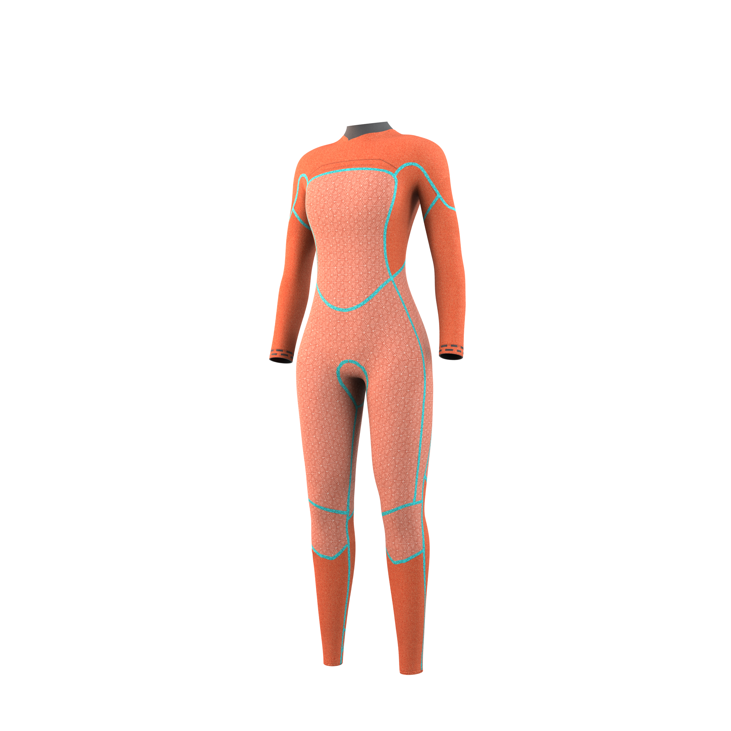 Mystic Gem Fullsuit 5/4mm Women's Wetsuit - Black, detail view