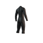Mystic Brand Longarm Shortleg 3/2mm Wetsuit - Black, back view