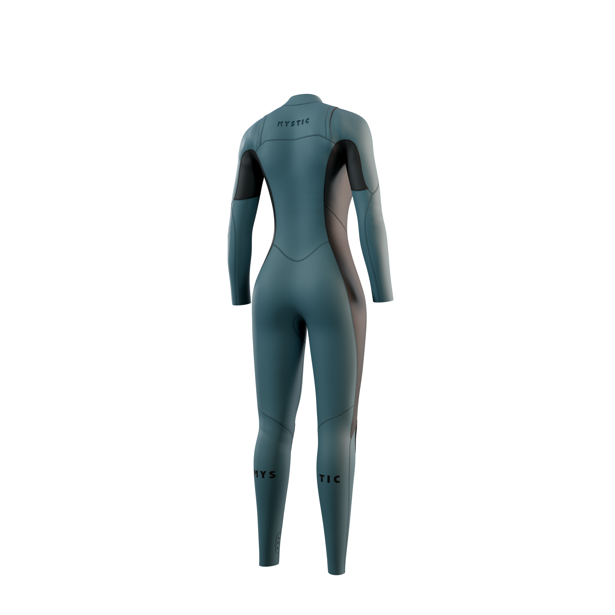 Mystic Haven Fullsuit 4/3mm Women's Wetsuit - Teal, back view
