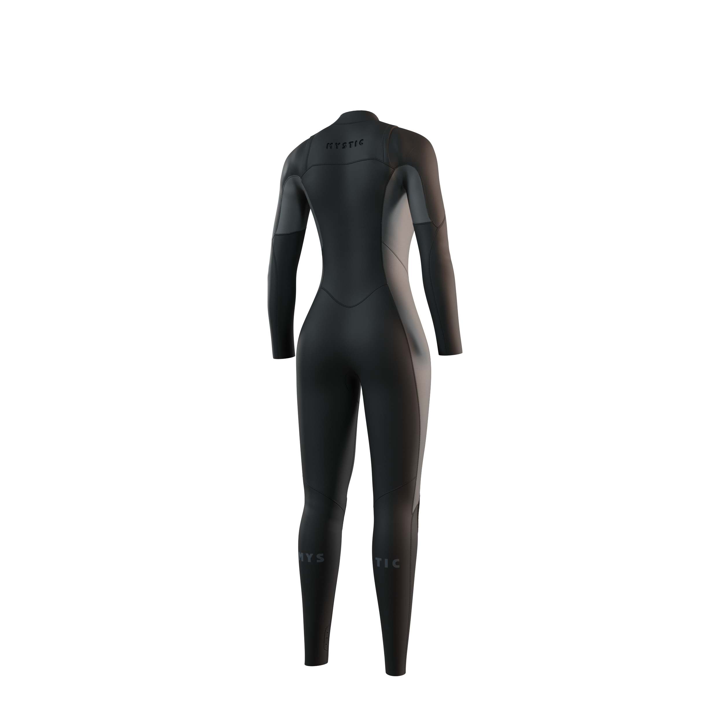 Mystic Haven Fullsuit 4/3mm Women's Wetsuit - Black, back view