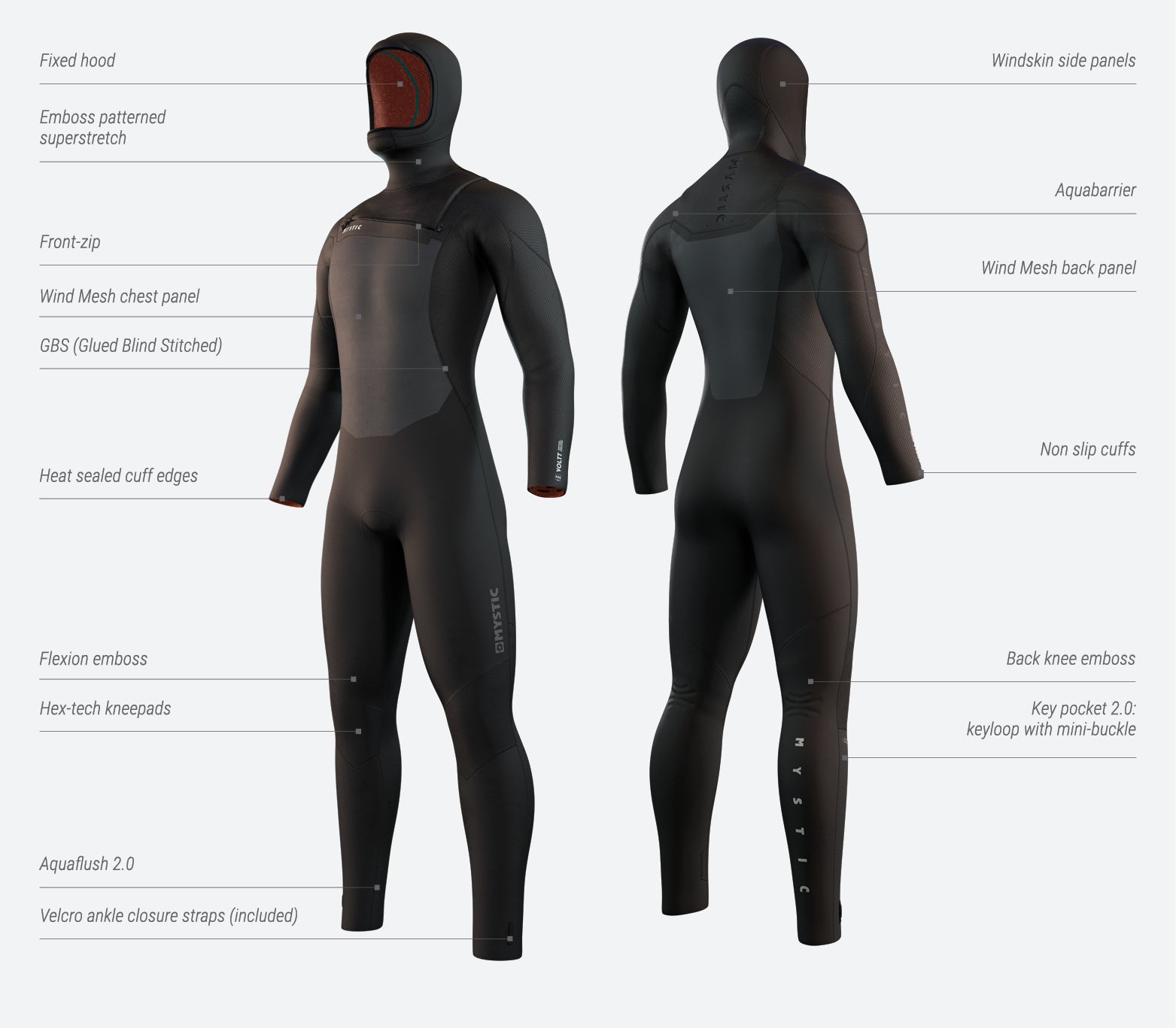 Mystic Voltt Hooded Fullsuit 6/4/3mm Fzip 2022